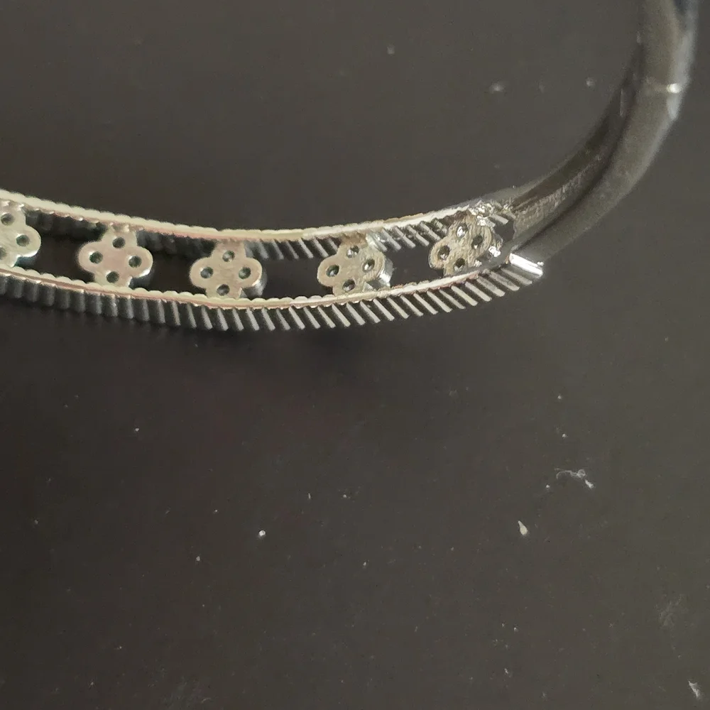 Elegant Dubai Jewelry Silver Women's Bracelet Set With Rjng